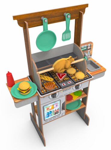 KidKraft Spin & Reveal Grill & Kitchen Perspective: back