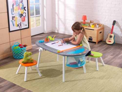 KidKraft Chalkboard Art Table with Stools Perspective: back