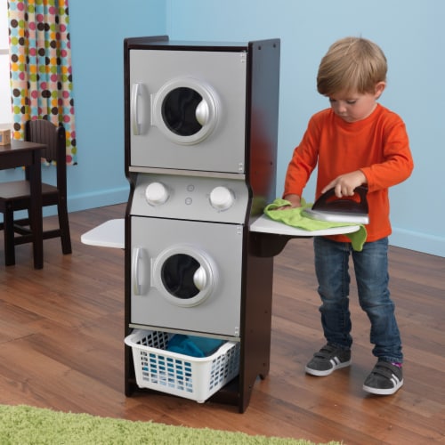 KidKraft Laundry Playset - Espresso Perspective: back