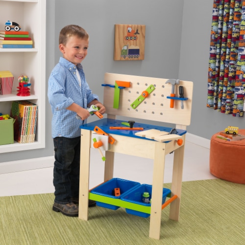 KidKraft Deluxe Workbench with Tools Perspective: back