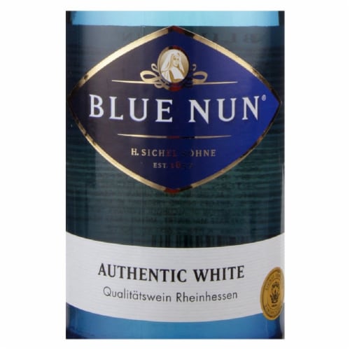 Blue Nun Authentic White Muller Thurgau Germany Perspective: back