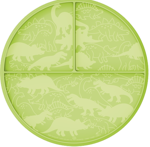 Zak! Designs Dino Camo Flip-It Plate Perspective: back