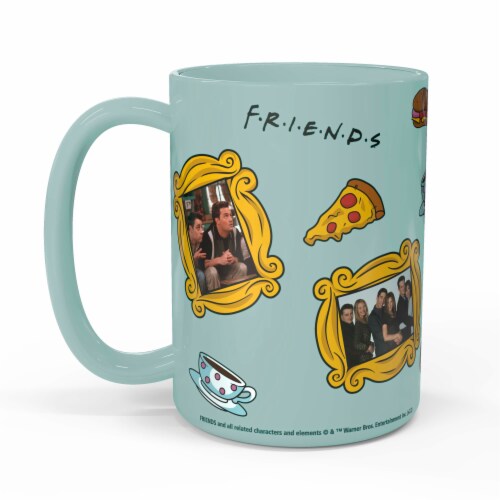 Zak! Designs Friends TV Mint Large Ceramic Mug Perspective: back