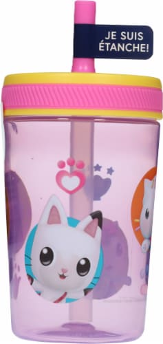Zak! Designs Gabbys Dollhouse Antimicrobial Single Wall Leakproof Straw Kelso Tumbler Perspective: back