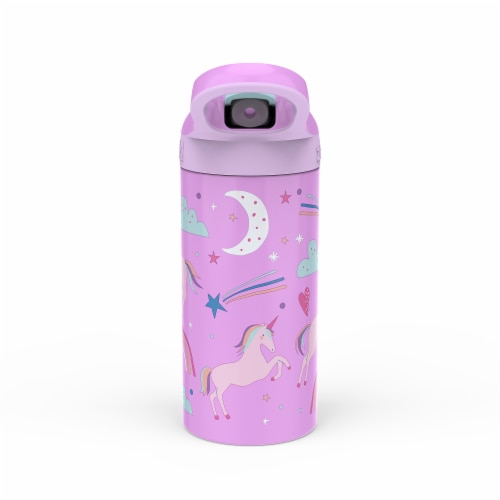 Fanciful Unicorn Stainless Steel Double Wall Vacuum Atlantic Bottle Perspective: back