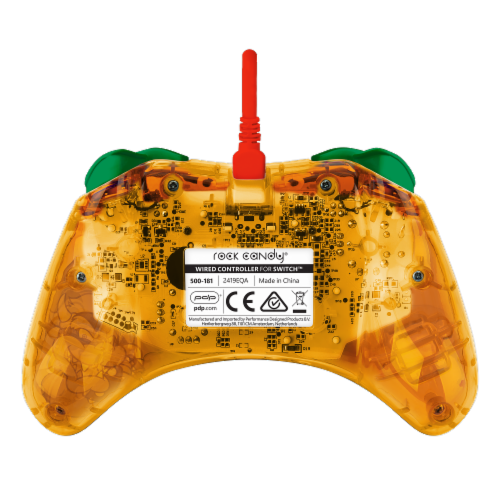 PDP Rock Candy™ Wired Controller: Lemon Bomb Bowser For Nintendo Switch Perspective: back