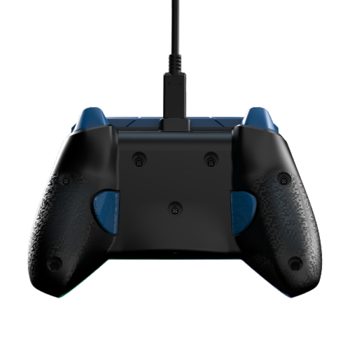 PDP REMATCH Advanced Wired Controller: Glitch Green For Xbox Series X|S Xbox One & Windows 10/11 PC Perspective: back