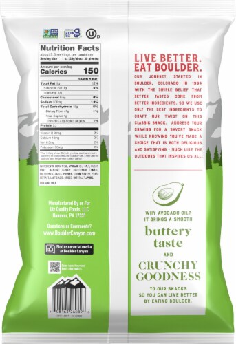 Boulder Canyon® Jalapeno Ranch Canyon Poppers™ Perspective: back