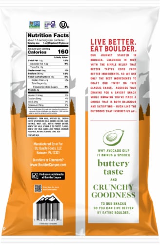 Boulder Canyon® White Cheddar Canyon Poppers™ Perspective: back