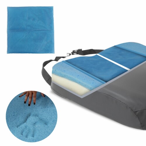 ProHeal GelInfused Memory Foam Wheelchair & Seat Cushion 3 Height