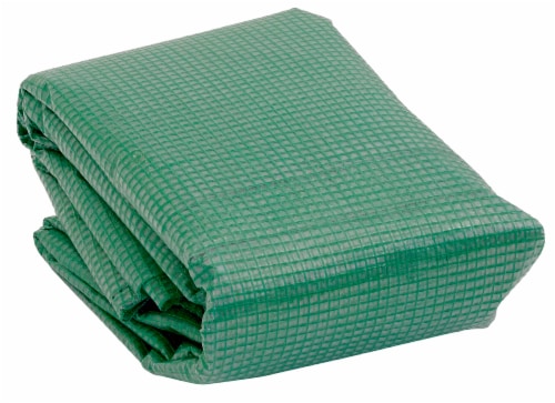 Ogrow OGRC6868-PE 2 Tier 8 Shelf Greenhouse PE Replacement Panel Cover to Fit Frame, 77 x 56 Perspective: back
