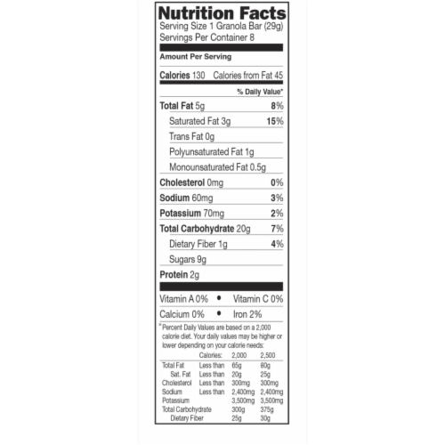 Sunbelt Bakery Coconut Cream Seasonal Chewy Granola Bars, (6-Boxes) Perspective: back
