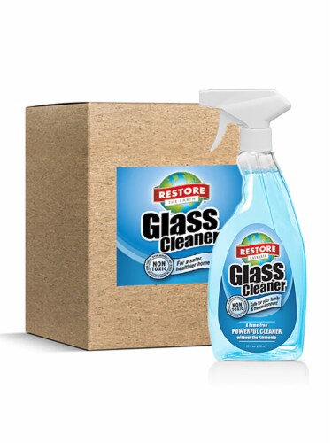 Restore Naturals Window and Glass Invisible Multi-Surface Cleaner, 22 fl. oz. - 6 Pack Perspective: back