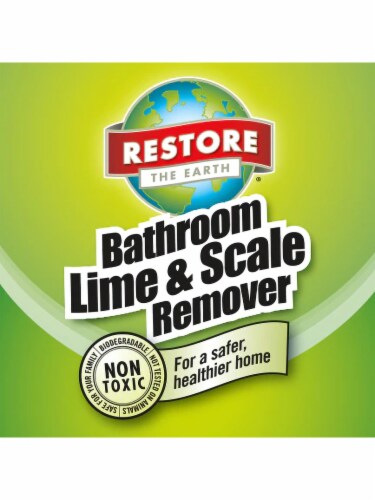 Restore Naturals Bathroom Lime Scale Remover, Cleaner for Bathtub, Shower, Toilet, 22 fl oz Perspective: back