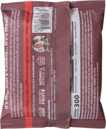 Erin Baker's® The Original Breakfast Cookie Double Chocolate Chunk Perspective: back