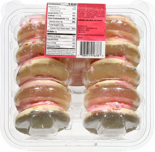Lofthouse® Pink Frosted Sugar Cookies Perspective: back