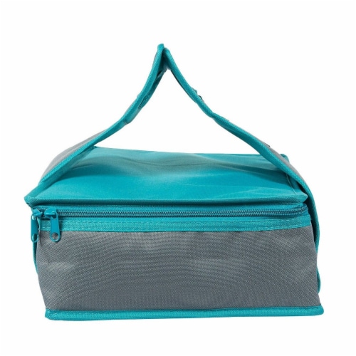 Insulated Casserole Carrier, Thermal Lunch Container for Hot Food  Transport, Picnics (Teal and Gray, 16 x 10 x 4 In)