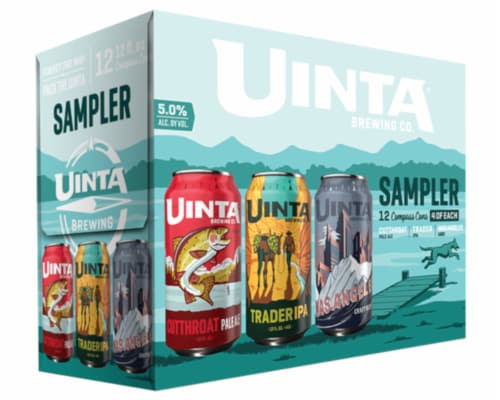 Uinta Brewing Co Sampler Variety Pack Perspective: back