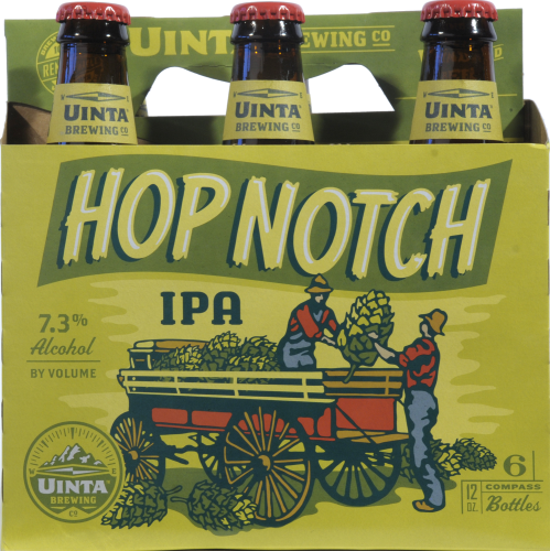 Uinta Brewing Hop Notch IPA Perspective: back
