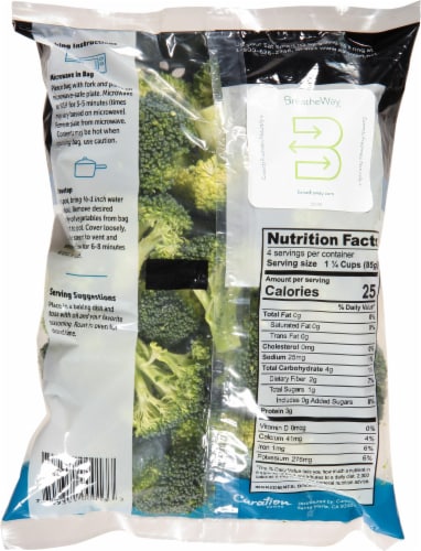 Eat Smart Broccoli Florets Perspective: back