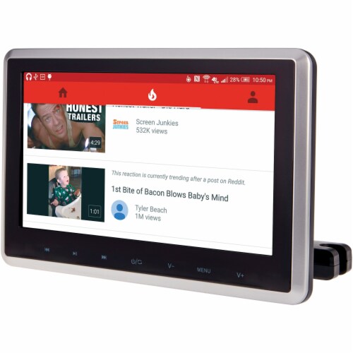 10.3 Universal Headrest Monitor with DVD Player, IR & FM Transmitters & Android™ PhoneLink Perspective: back