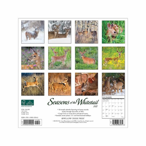 2022 Willow Creek Seasons of the Whitetail 12 x 12 Monthly Wall