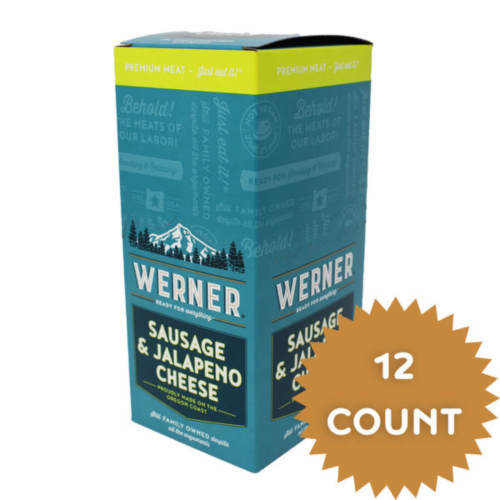 Werner Sausage & Jalapeno Cheese Sticks - Pack of 12 Perspective: back