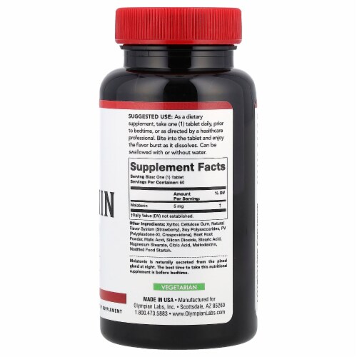 MELATONIN, FAST DISSOLVE Perspective: back