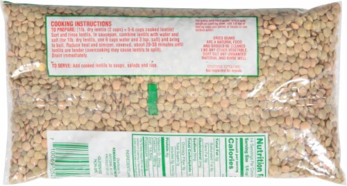Gefen® Dried Whole Lentils Perspective: back