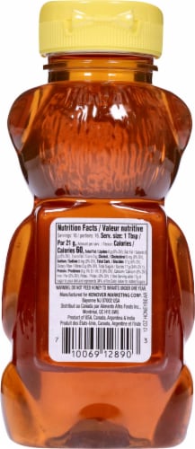 Gefen® Pure Clover Honey Bear Bottle Perspective: back