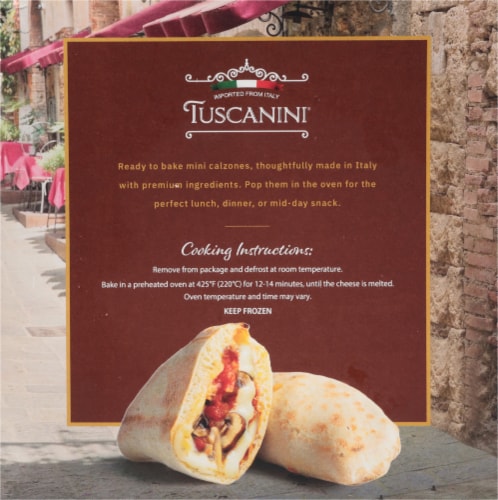 Tuscanini® Mini Mushroom Pizza Calzone Perspective: back