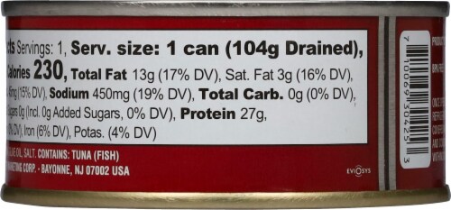 Tuscanini® Solid Light Yellowfin Tuna in Olive Oil Perspective: back
