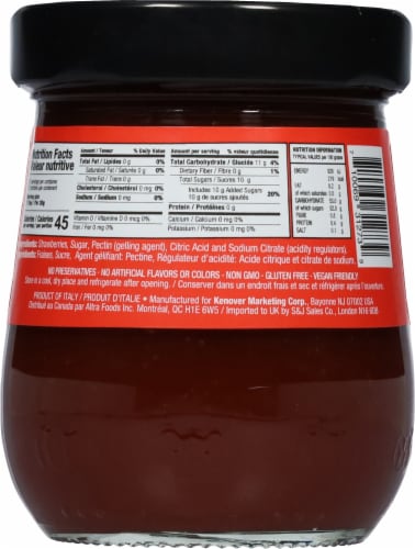 Tuscanini Strawberry Italian Fruit Spread Perspective: back