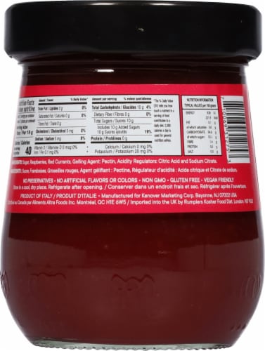Tuscanini Raspberry Italian Fruit Spread Perspective: back