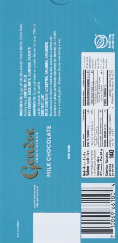 Geneve Splendor Milk Chocolate Bars Perspective: back