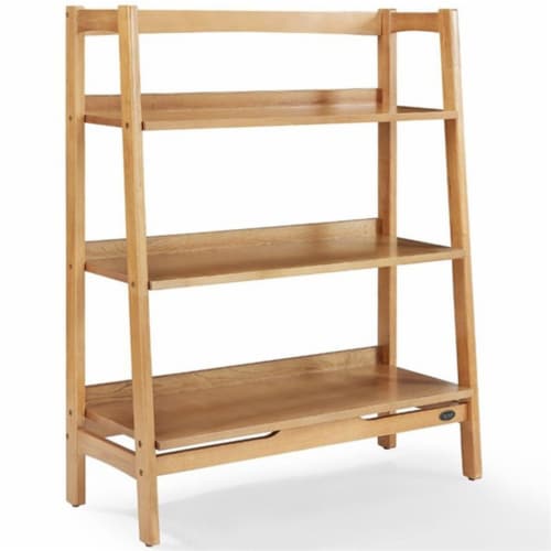 Crosley Landon Tall Bookcase - Acorn Perspective: back