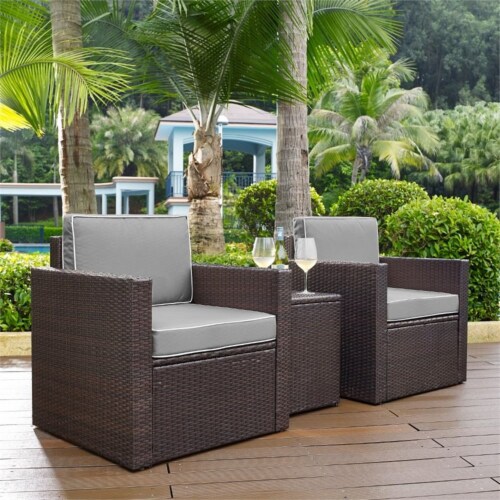 3 piece conversation top set with cushions