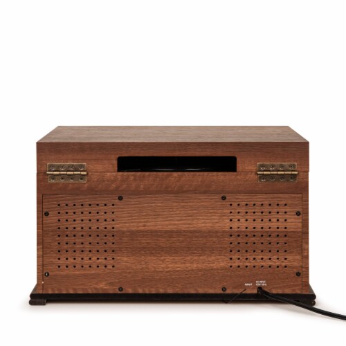 Crosley Musician Entertainment Center 3-Speed Turntable Perspective: back