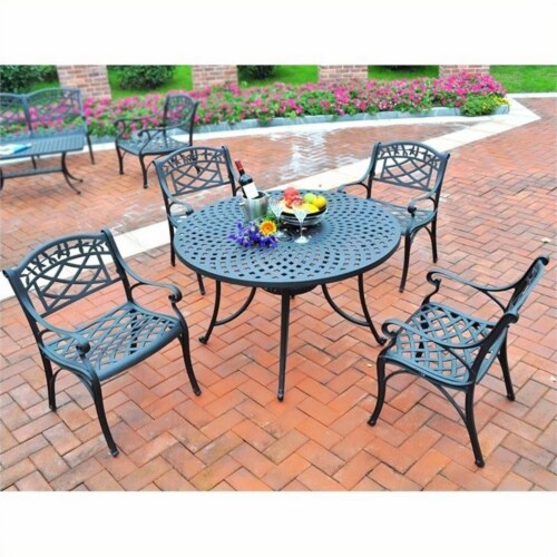 Crosley sedona 5 piece cast aluminum shop outdoor dining set