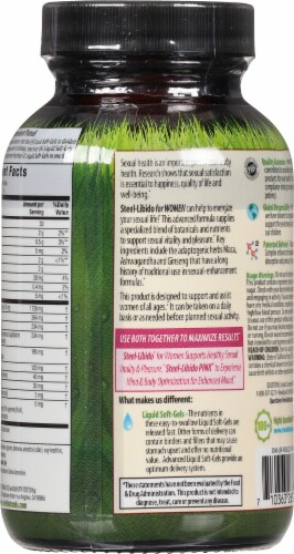 Irwin Naturals Steel-Libido for Women Liquid Soft-Gels Perspective: back