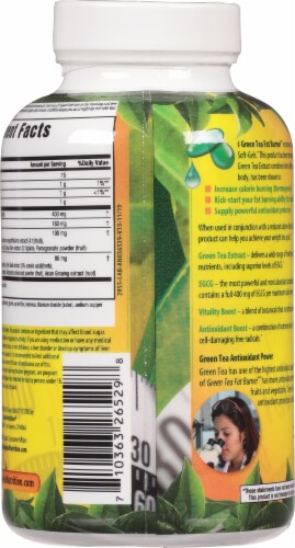 Applied Nutrition Green Tea Fat Burner® Liquid Softgels Dietary Supplement Perspective: back