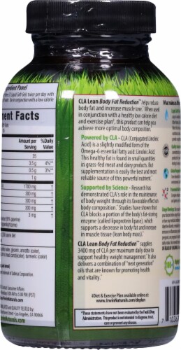 Irwin Naturals CLA Lean Body Fat Reduction Softgels Perspective: back
