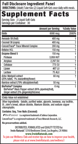 Irwin Biotin 6000 Perspective: back