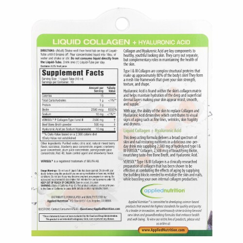 Liquid Collagen + Hyaluronic Acid Perspective: back