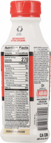 Lean Body Cookies & Cream Protein Shake Perspective: back