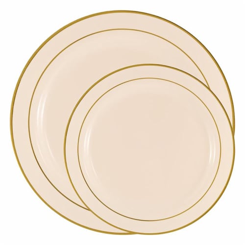Ivory disposable plates on sale