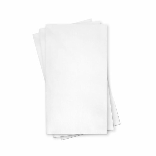 White Linen-Like Premium Paper Buffet Napkins (288 Napkins) Perspective: back
