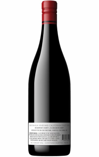 Sea Sun Pinot Noir California Red Wine Perspective: back