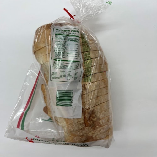 Abruzzino's Italian Bread Sliced Giant Bread Perspective: back