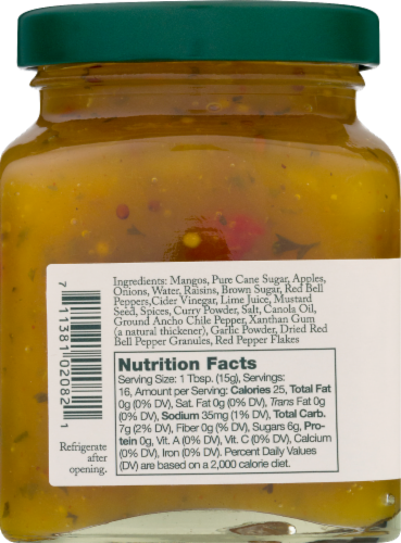 Stonewall Kitchen Mango Chutney Perspective: back